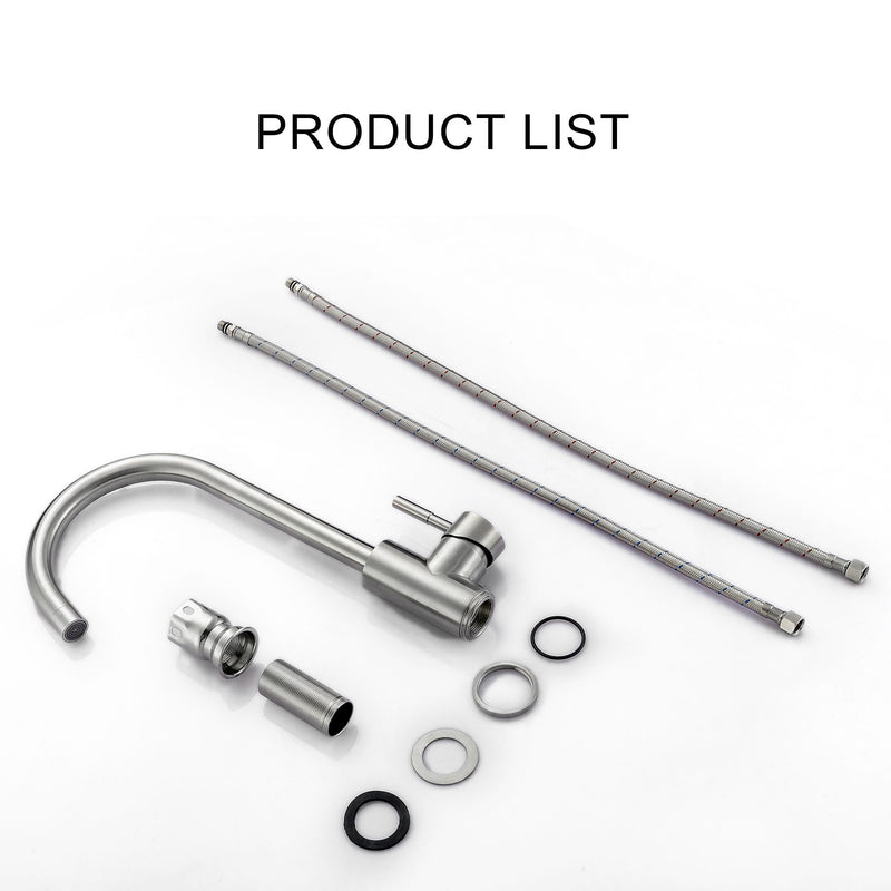 Modern Kitchen Sink Faucet With Single Handle by HouseOfZazla