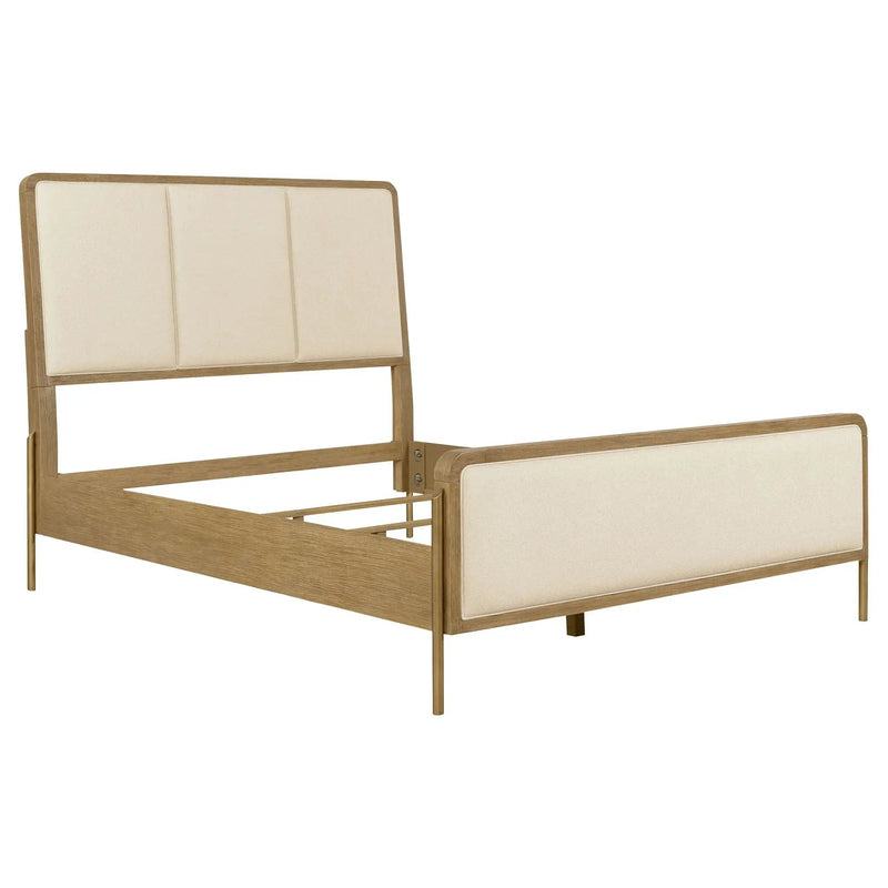 Arini 56-inch California King Panel Bed Cream and Sand Wash by Unique Piece Furniture