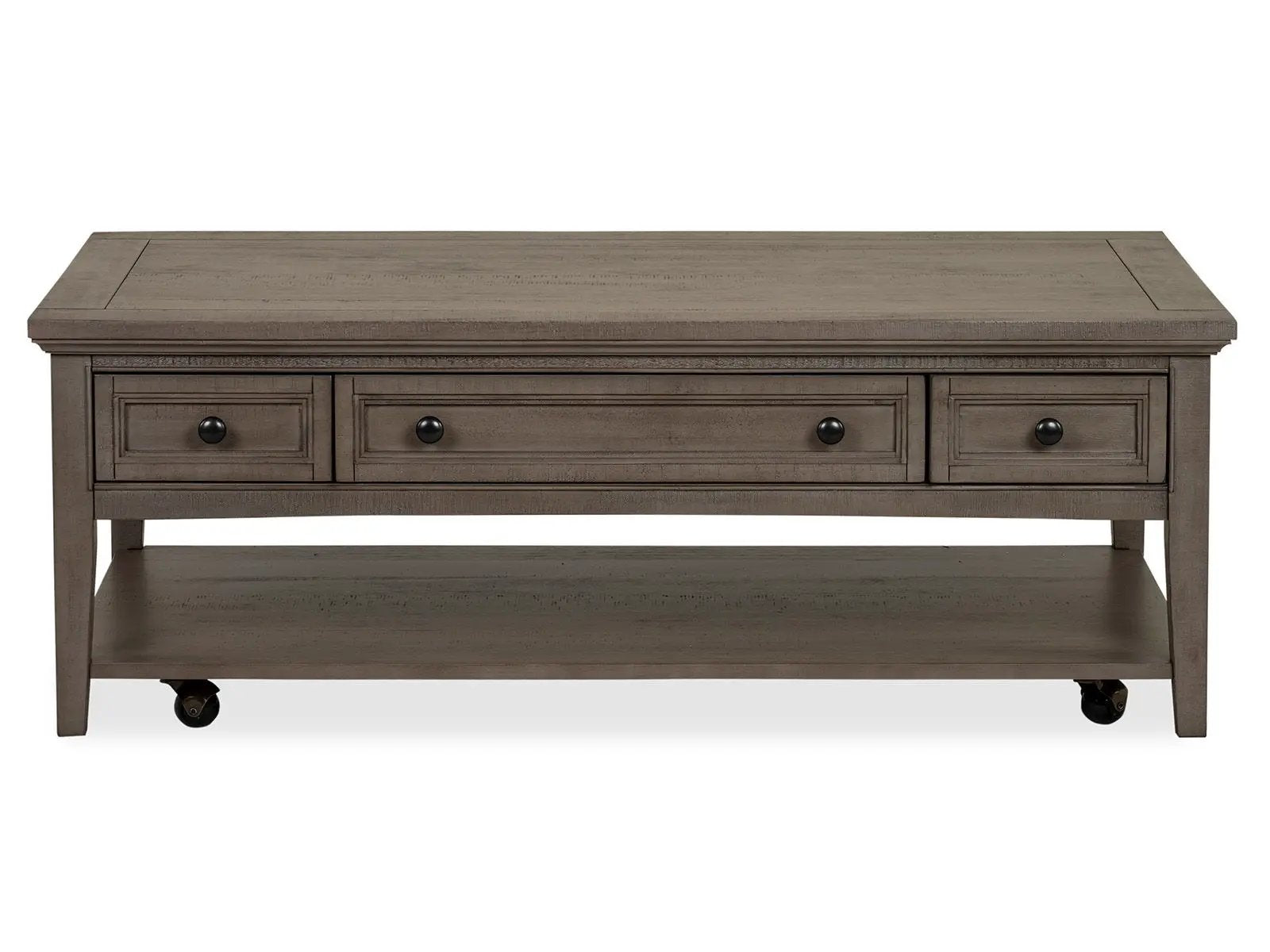 Paxton Place - Rectangular Cocktail Table With Casters - Dovetail Gray by Unique Piece Furniture