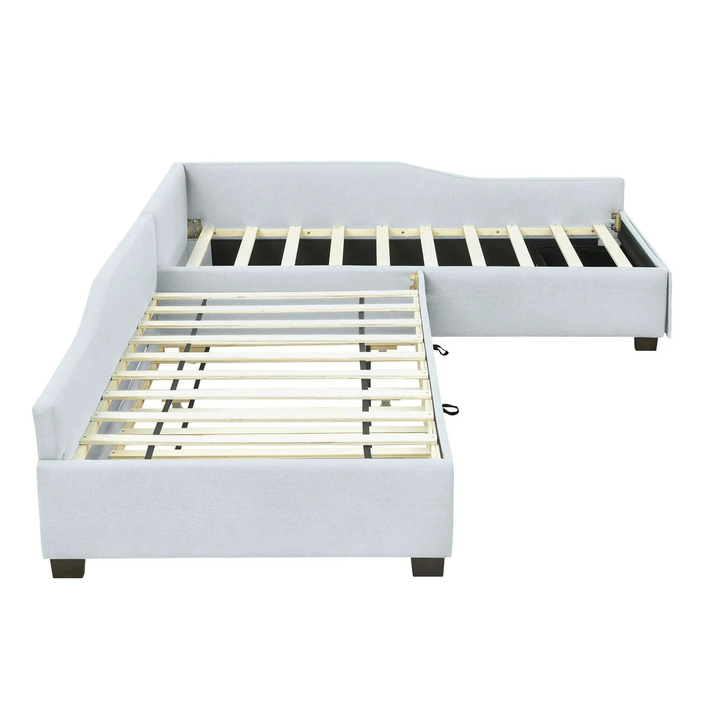 Upholstered Double Daybed With Trundle And Drawer by Unique Piece Furniture