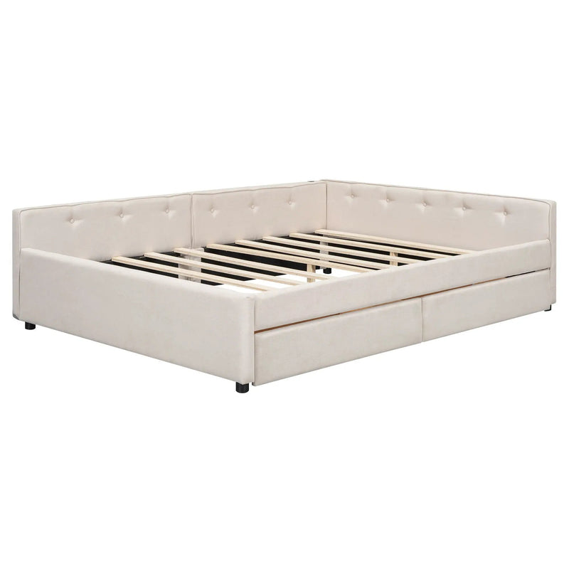 Platform Bed With USB Ports by HouseOfZazla