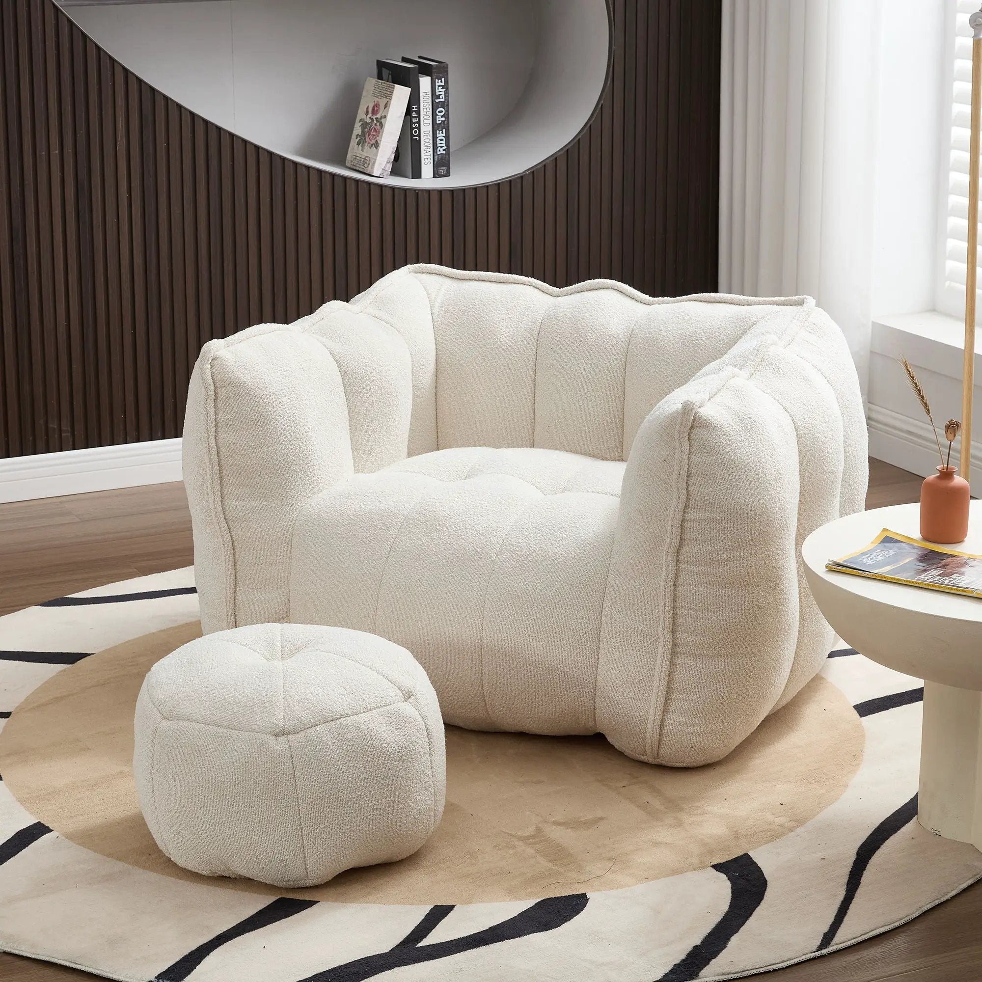 Soft Bean Bag Chair With High Resilient Foam by HouseOfZazla