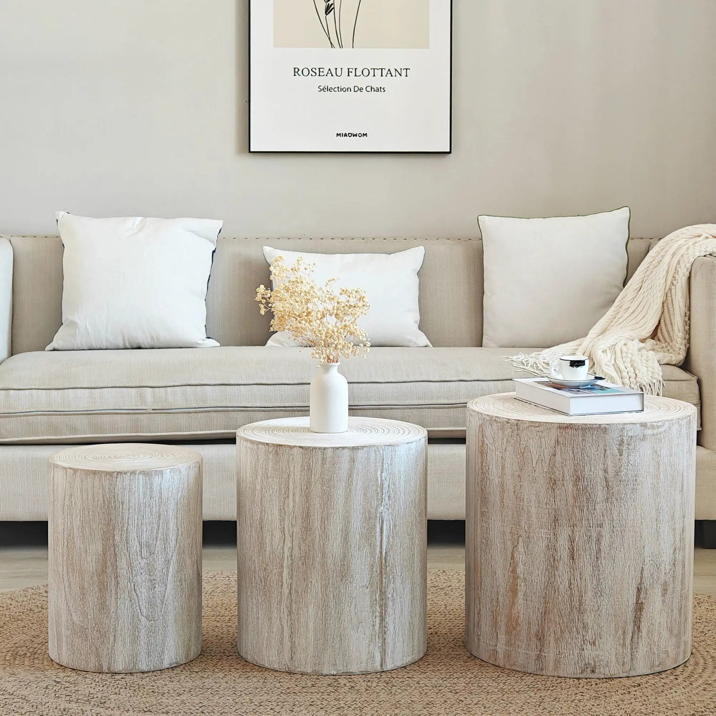 Cylinder Nesting Tables (Set of 3) by HouseOfZazla