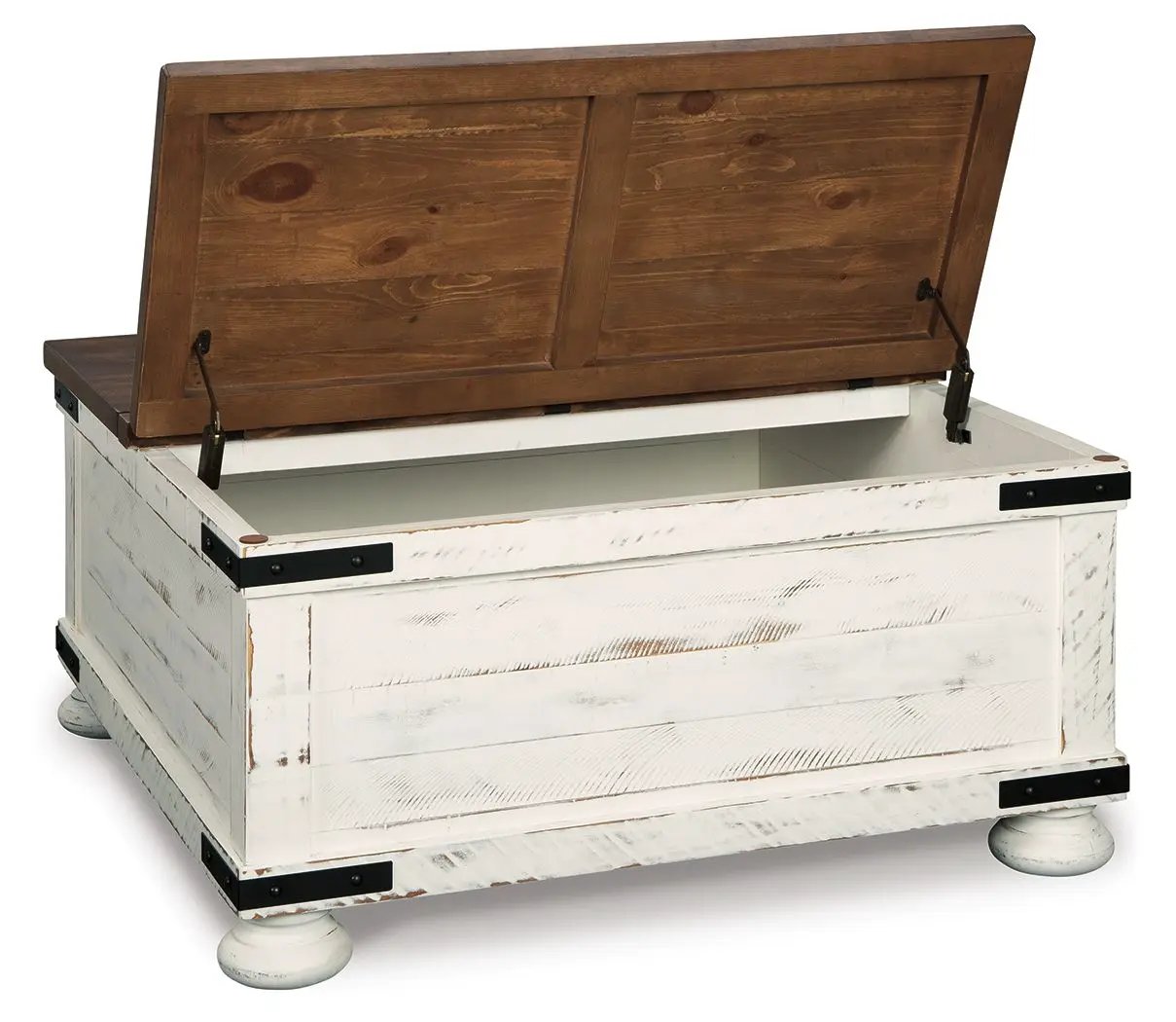 Wystfield - Cocktail Table with Storage - White / Brown by Unique Piece Furniture