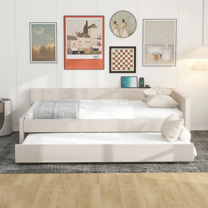 Platform Bed With USB Ports by HouseOfZazla