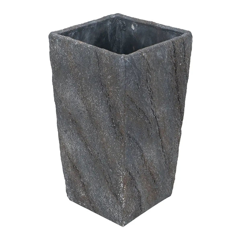 9.4x9.4x18.1" Cement Planter Large by HouseOfZazla