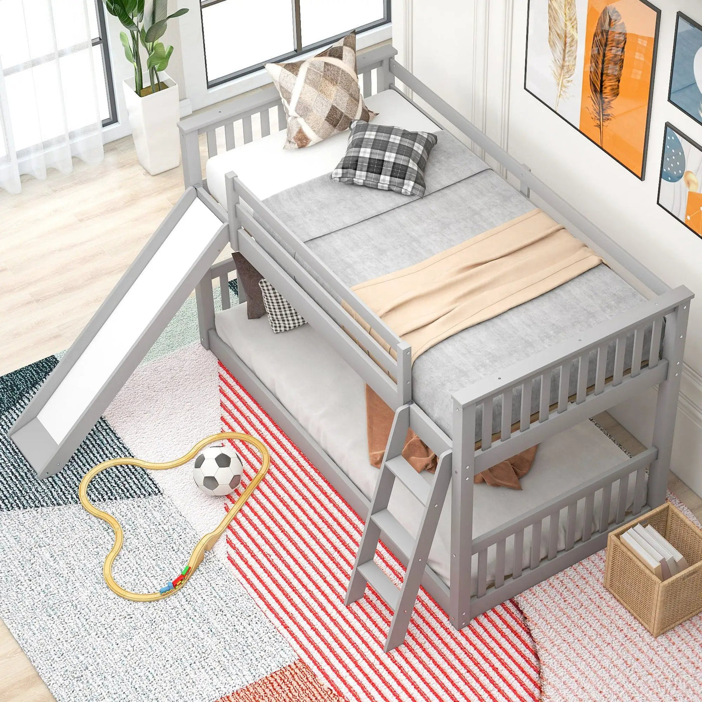 Bunk Bed & Convertible Slide And Ladder by HouseOfZazla