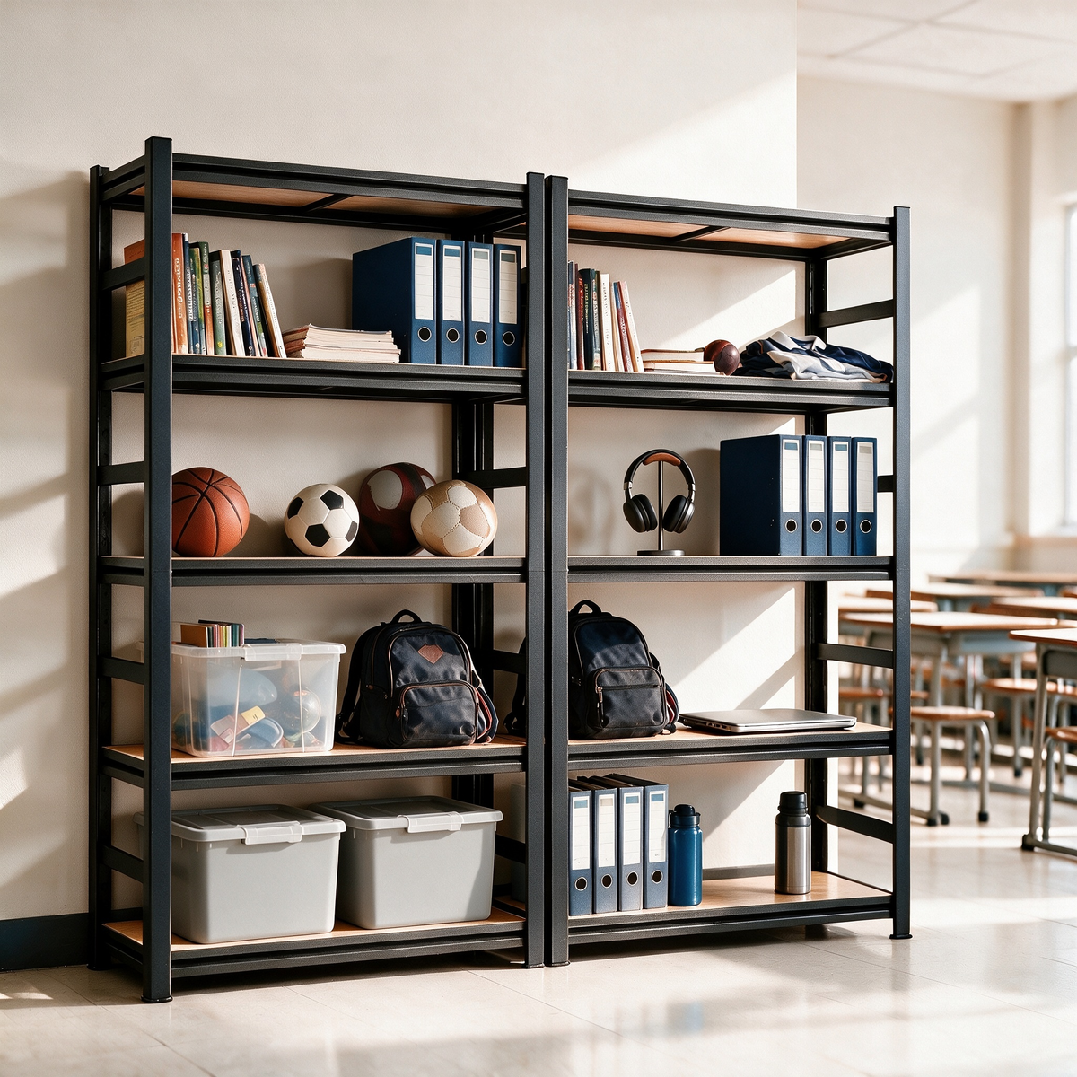 63-Inch Height Storage Shelving Unit with Adjustable Shelves by HouseOfZazla
