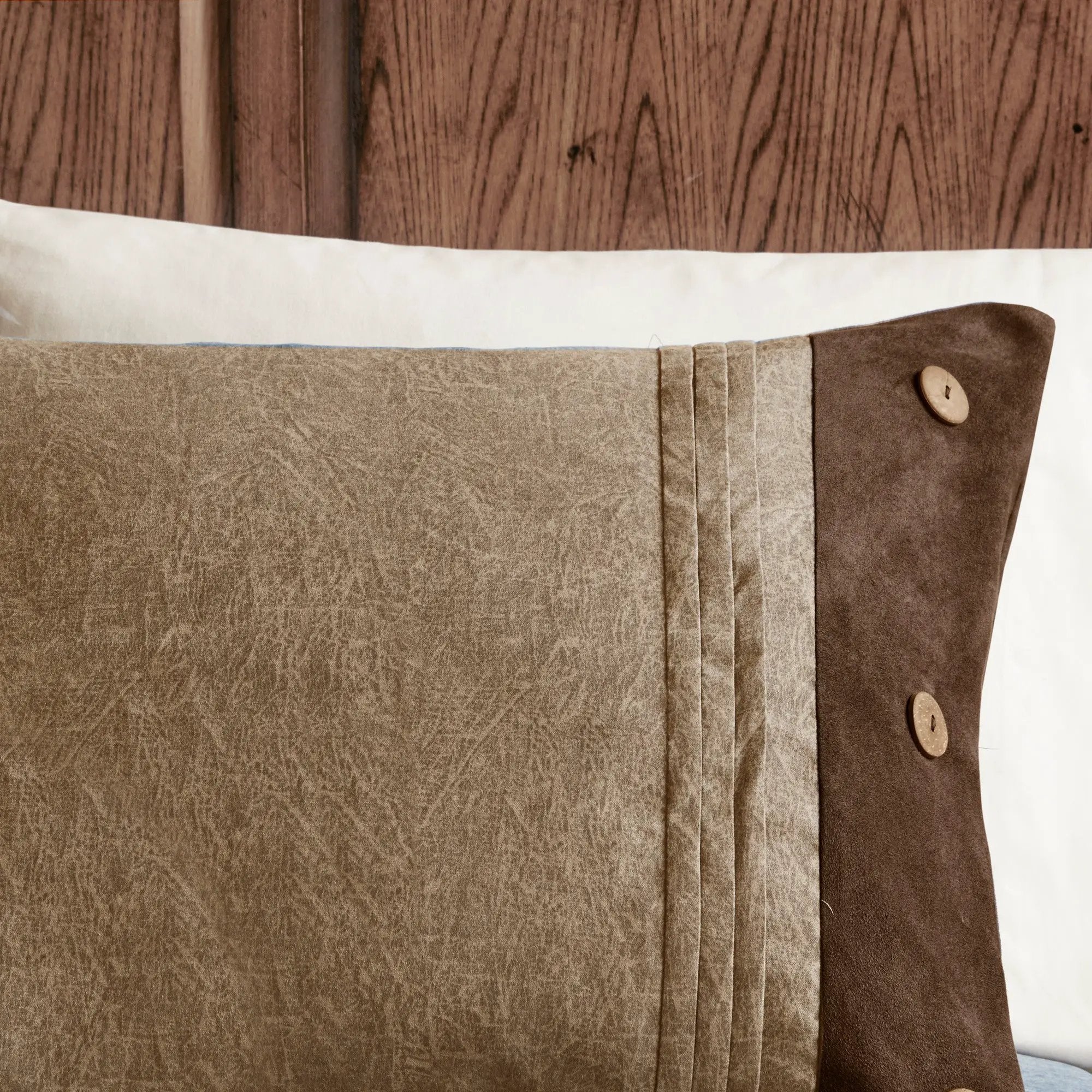 7 Piece Faux Suede Comforter Set Brown California King by HouseOfZazla