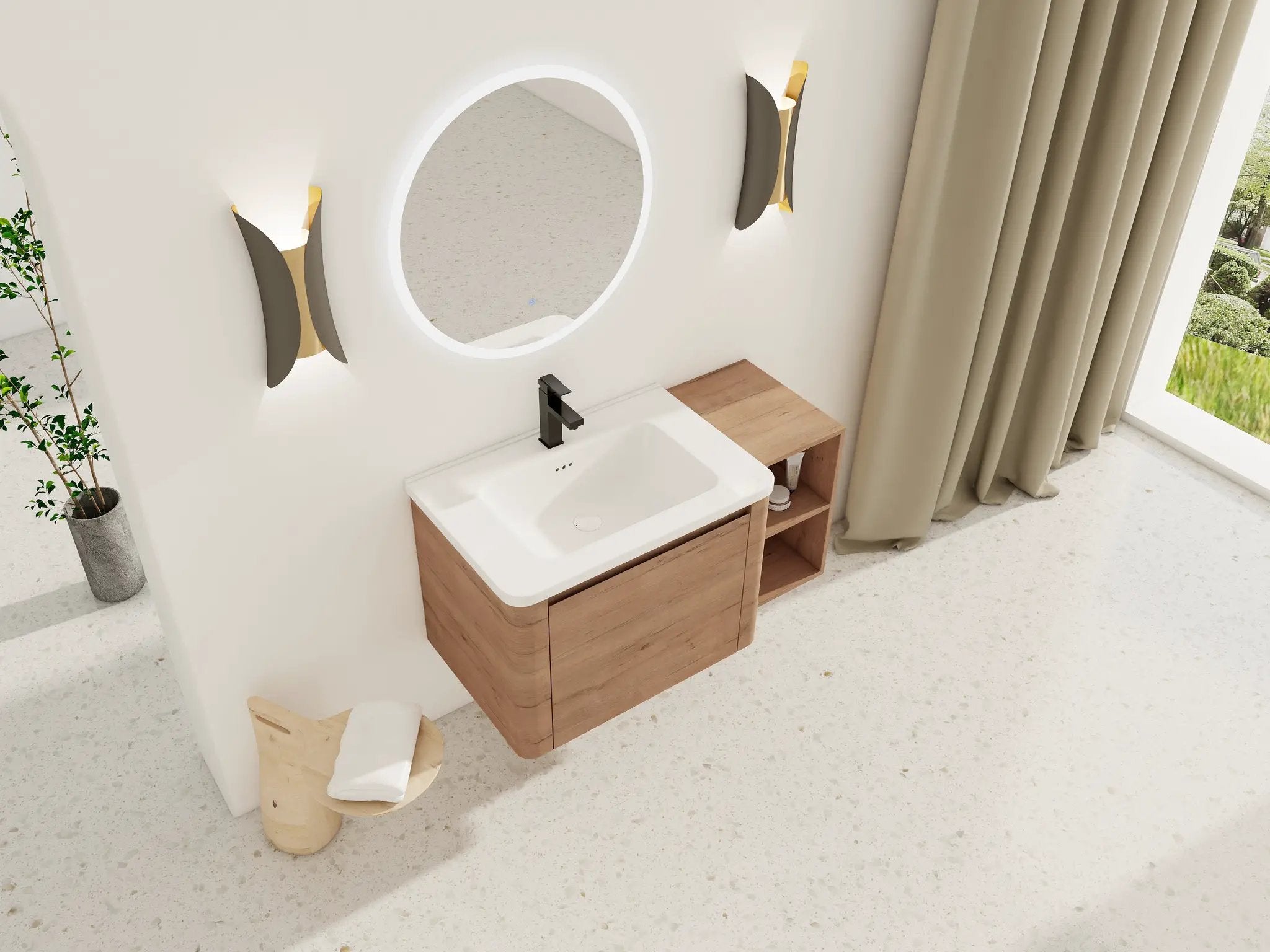 40'' Wall-Mounted Bathroom Vanity by HouseOfZazla
