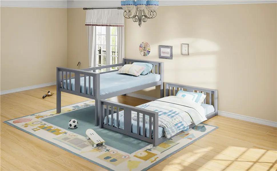 Solid Construction Bunk Bed & Ladder by HouseOfZazla