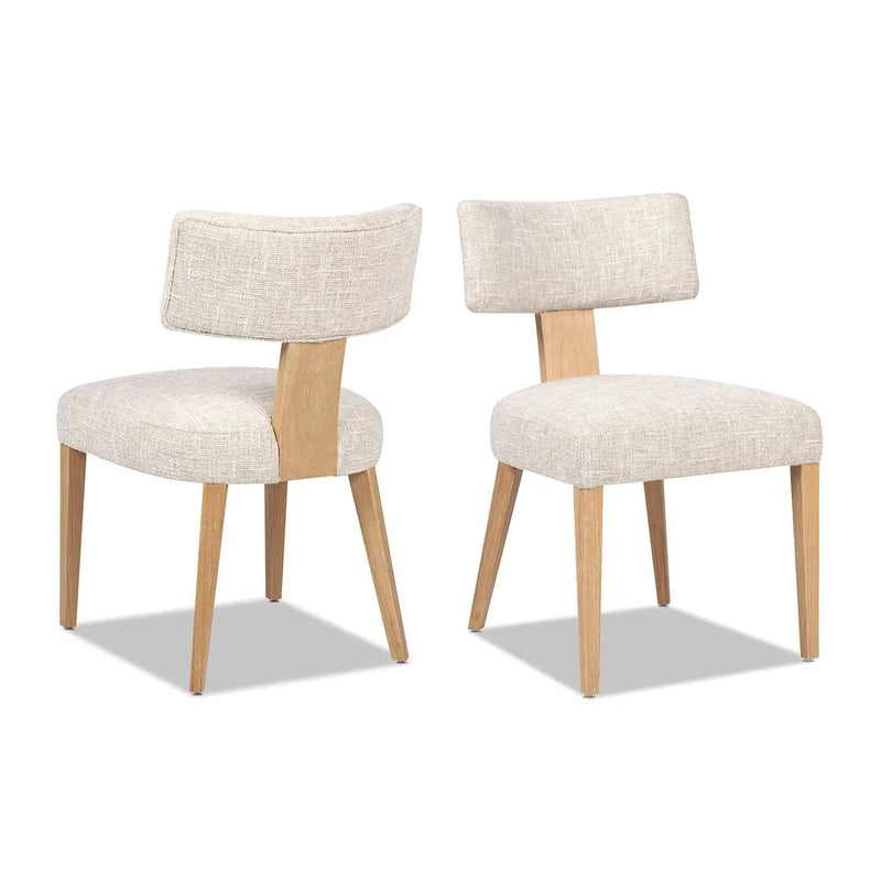 Louise - Split Back Upholstered Dining Side Chair (Set of 2) - Travertine Beige by Unique Piece Furniture