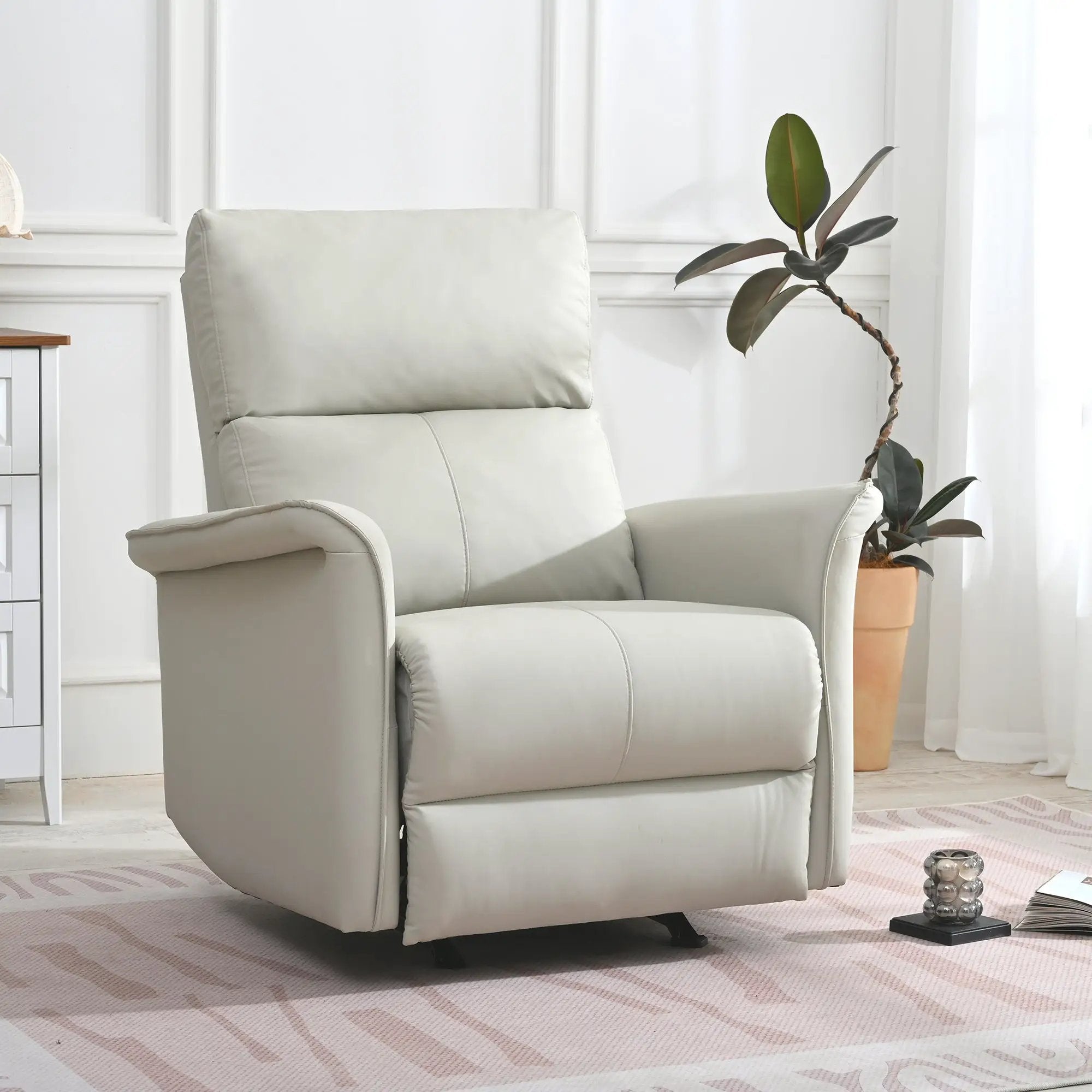 Manual Rocker Recliner Chair for Adults by HouseOfZazla