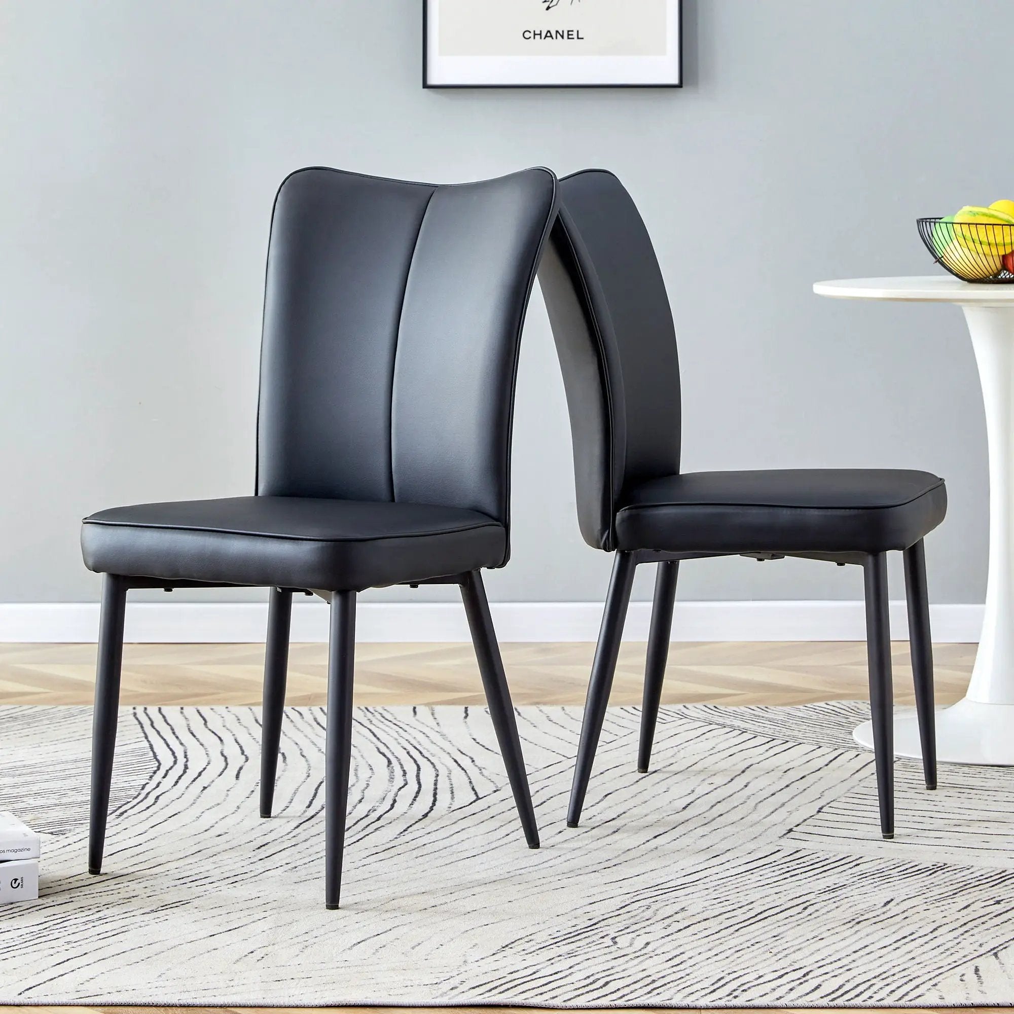 Modern Minimalist Dining Chairs (Set of 2) by HouseOfZazla