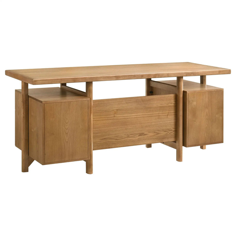 Roldan 69-inch 4-drawer Computer Desk with File Drawer Light Ash by Unique Piece Furniture