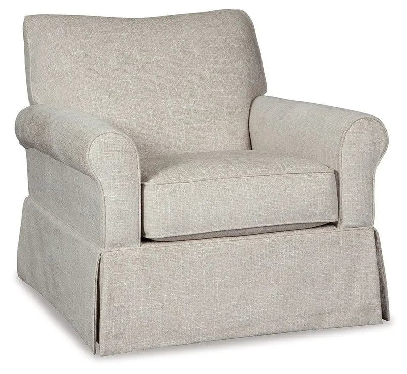 Searcy - Swivel Glider Accent Chair - Quartz by Unique Piece Furniture