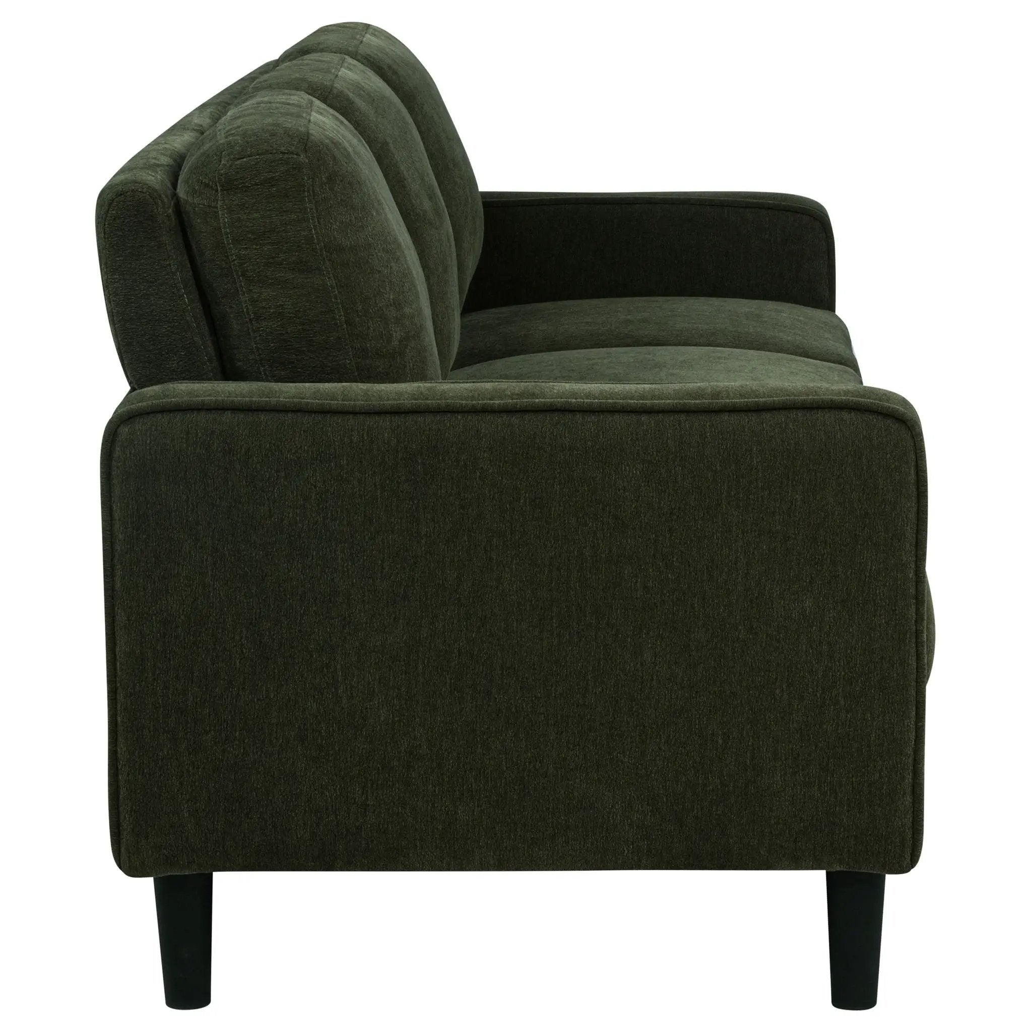 Ruth 2-piece Fabric Upholstered Track Arm Sofa Matcha Green by Unique Piece Furniture