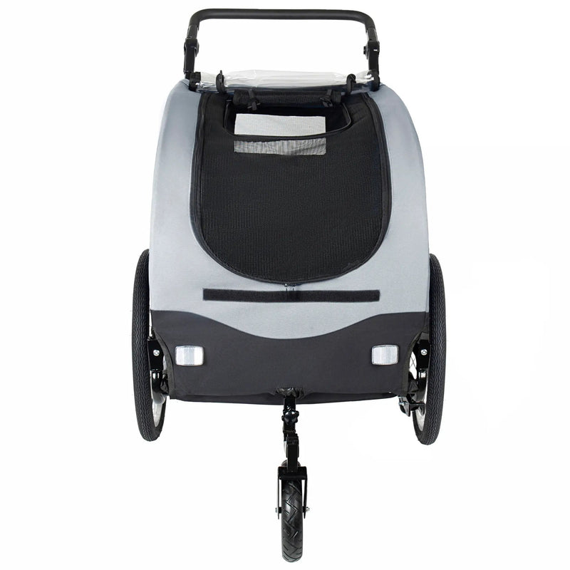 2-in-1 Bike Trailer & Pet Stroller for Dogs up to 110lbs by HouseOfZazla