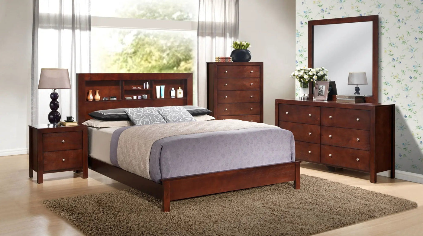 Bed With Transitional Design Stylish by HouseOfZazla
