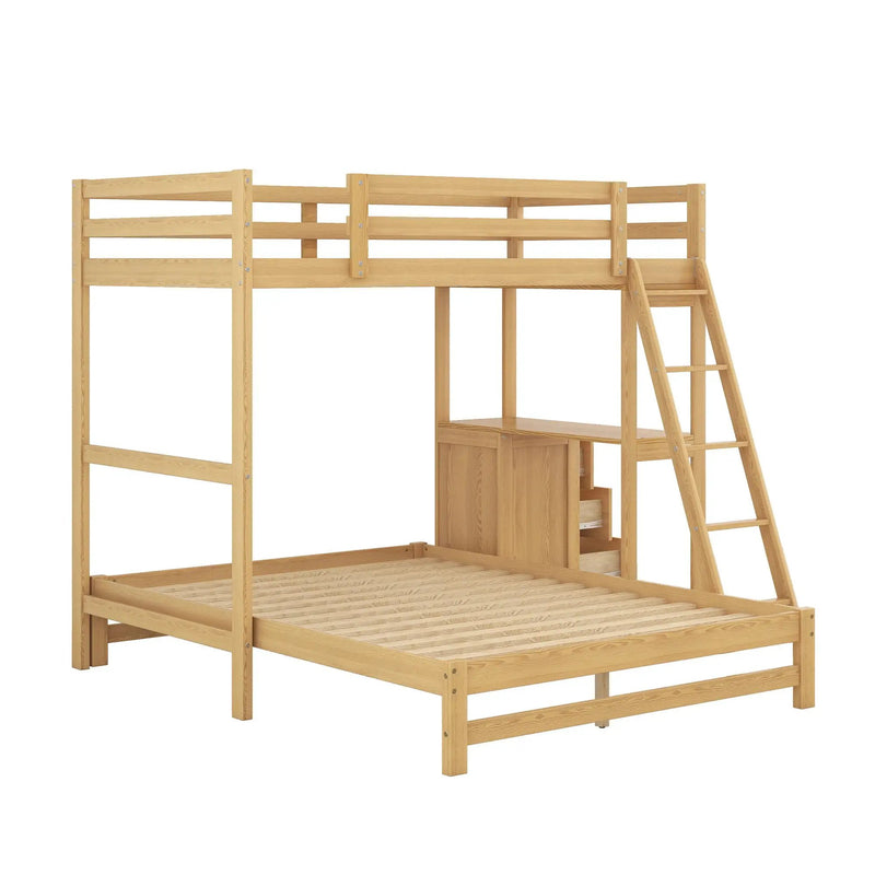 Bunk Bed With Built In Desk And 3 Drawers by Unique Piece Furniture