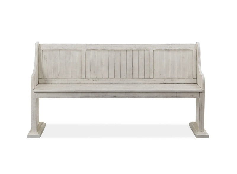 Bronwyn - Bench With Back - Alabaster by Unique Piece Furniture