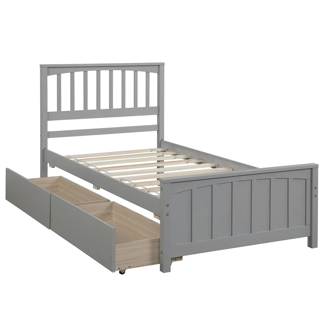 Platform Bed With Two Drawers by Unique Piece Furniture