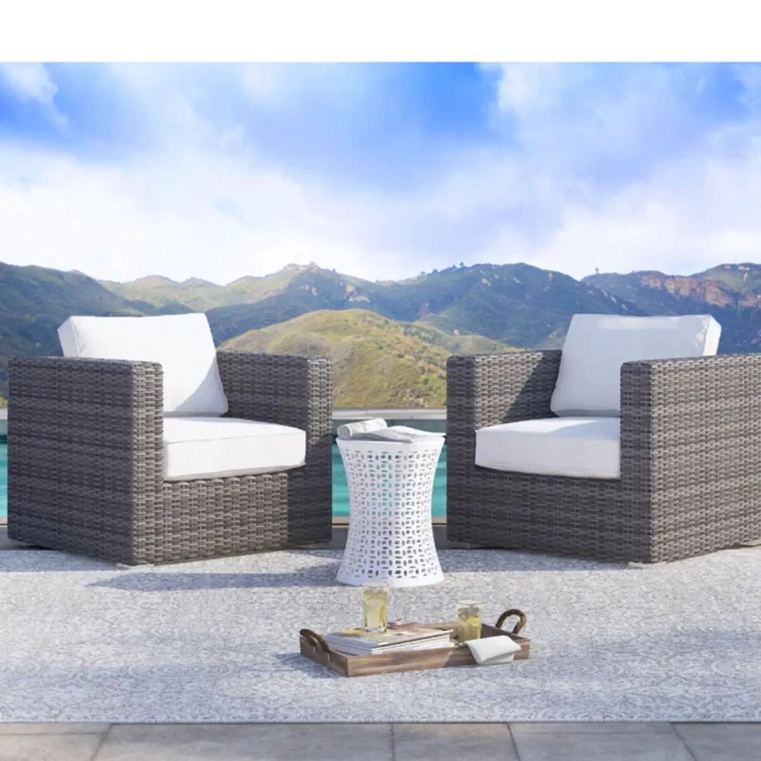 Patio Chair With Cushions Stylish Design by Unique Piece Furniture