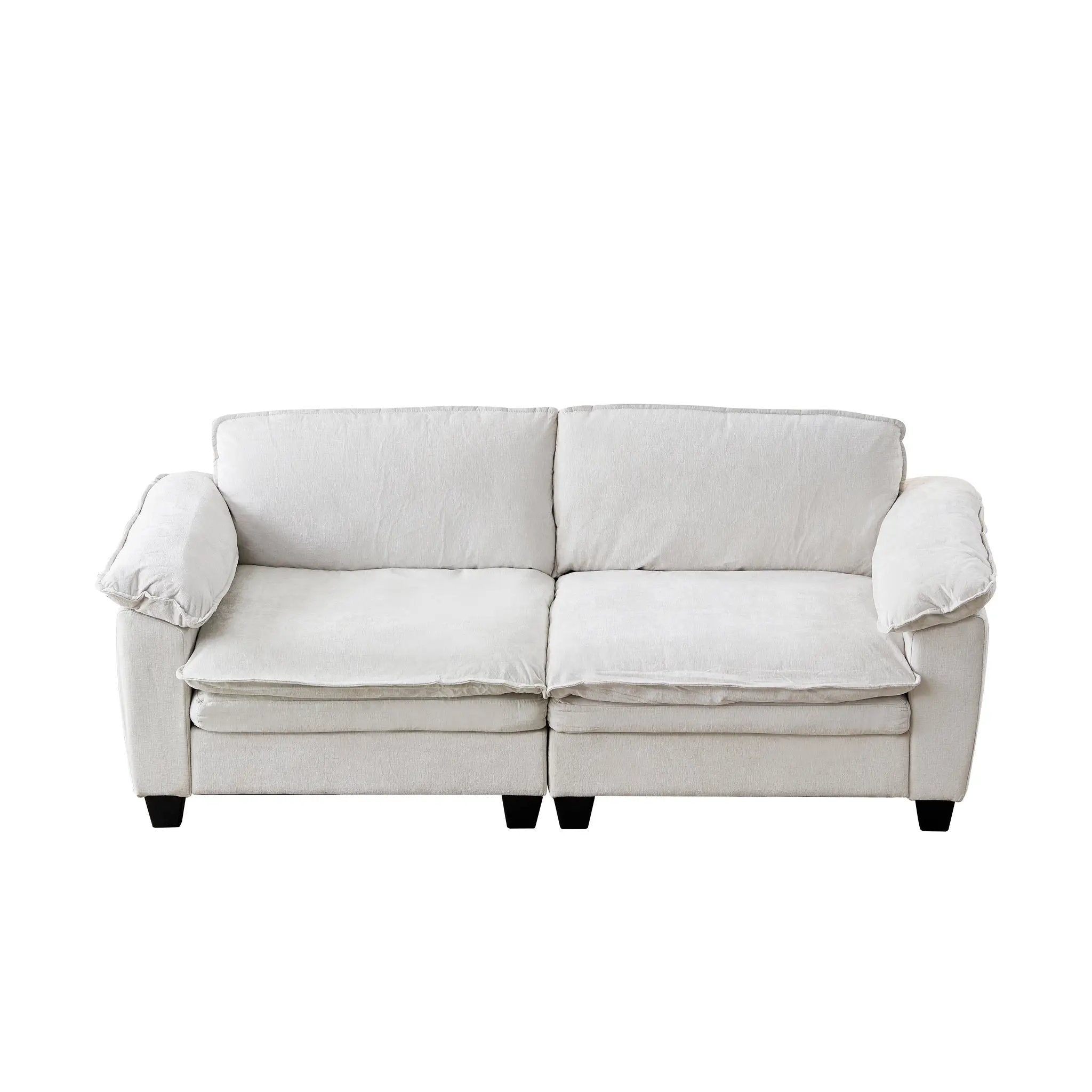 Luxury Chenille Upholstered Loveseat Couch by HouseOfZazla