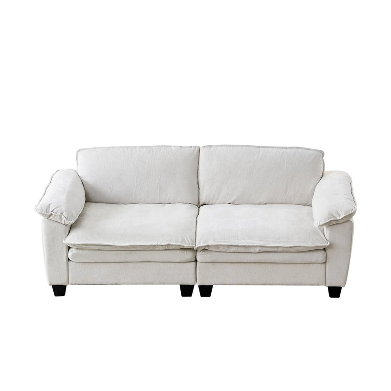 Luxury Chenille Upholstered Loveseat Couch by HouseOfZazla
