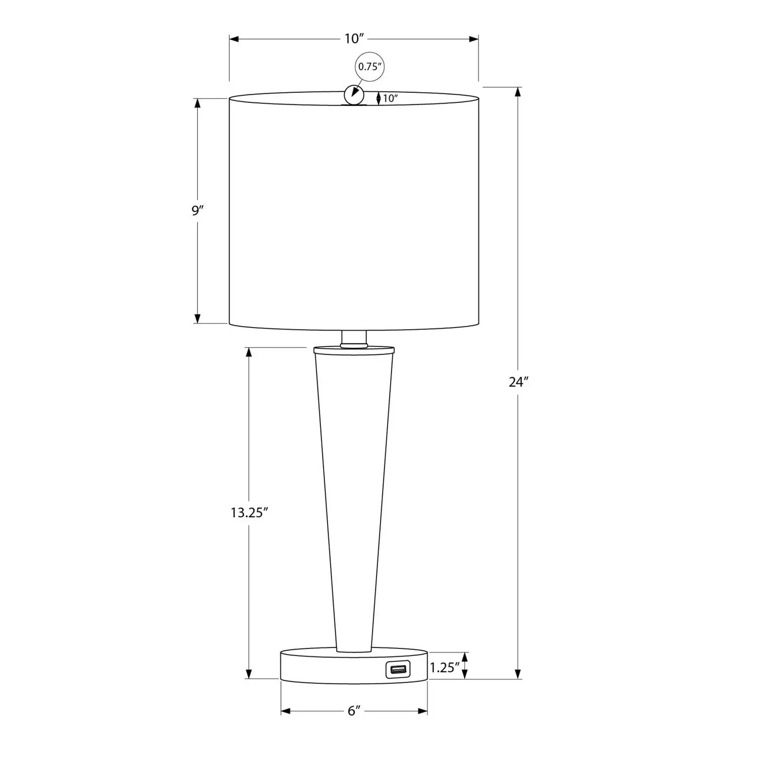 Lighting, Table Lamp, USB Port Included, Contemporary (Set of 2) by Unique Piece Furniture