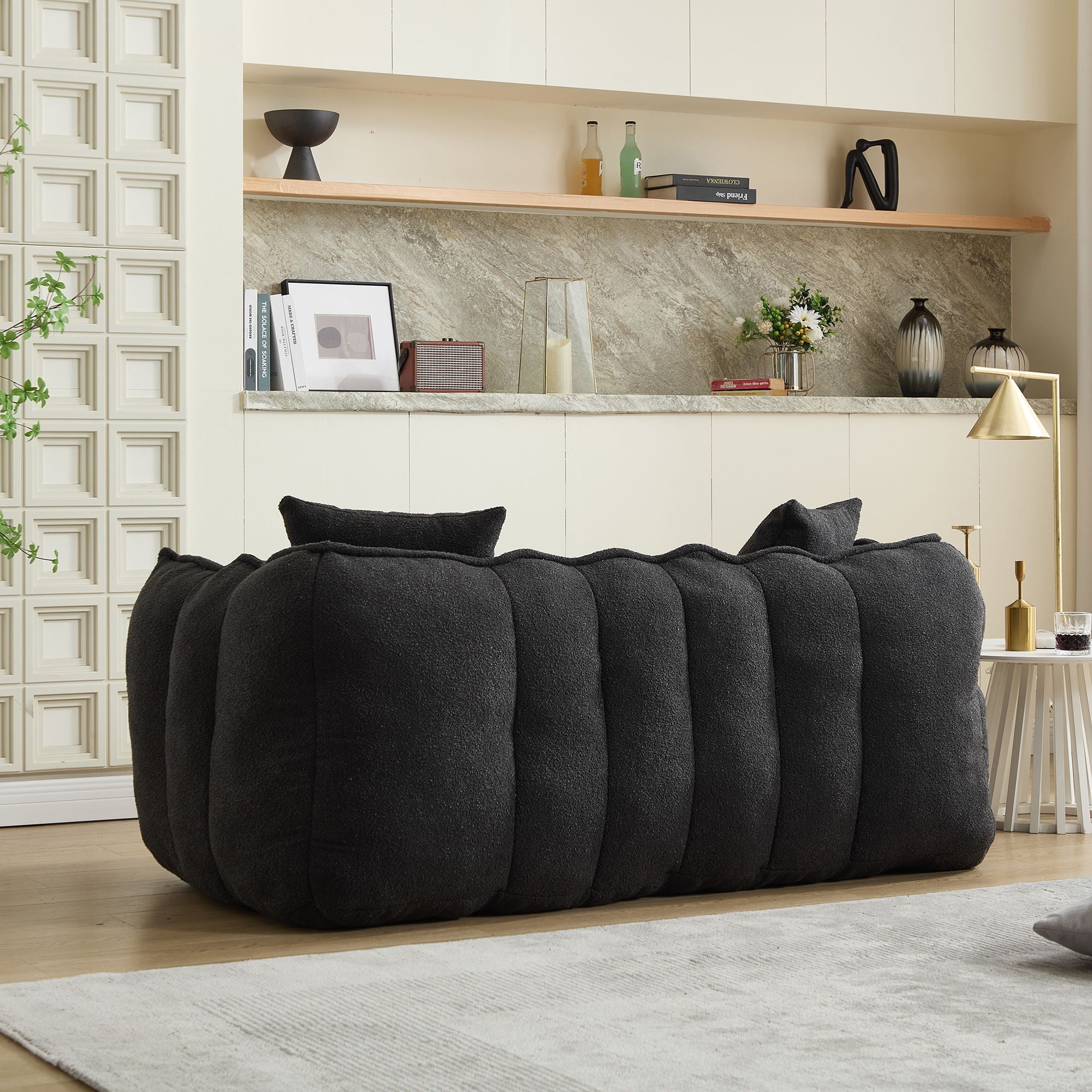 Cozy Beanbag Chair With High Resilience Foam Core For 2 by HouseOfZazla