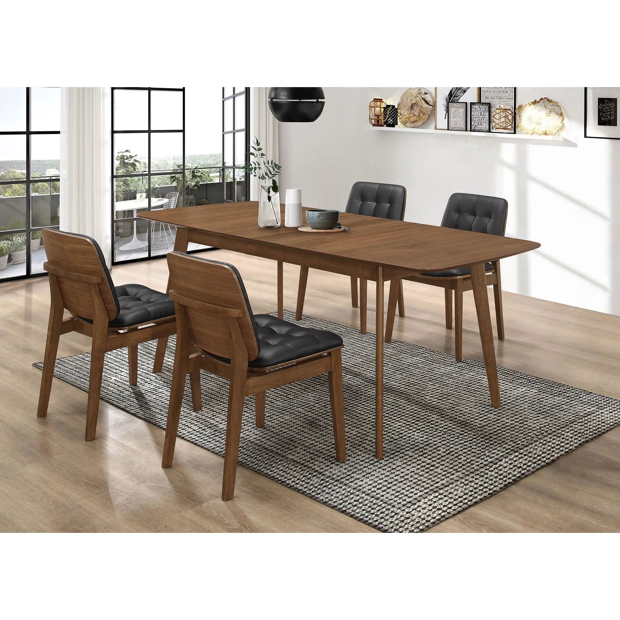 Draper - Rectangular Dining Set With Butterfly Leaf by HouseOfZazla
