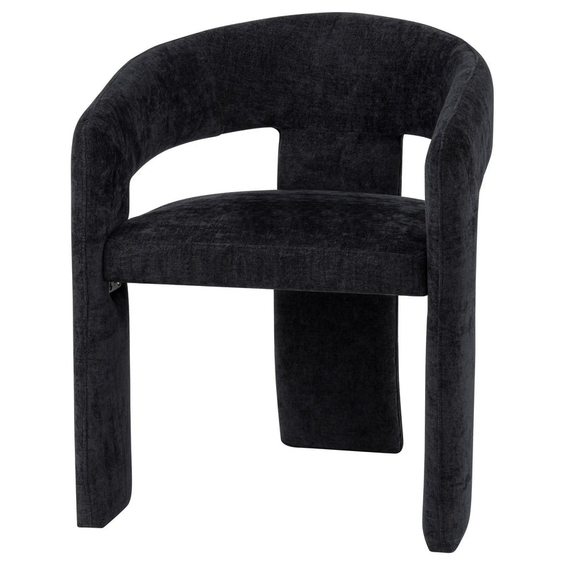 Carlow Upholstered Dining Arm Chair Black (Set of 2) by Unique Piece Furniture