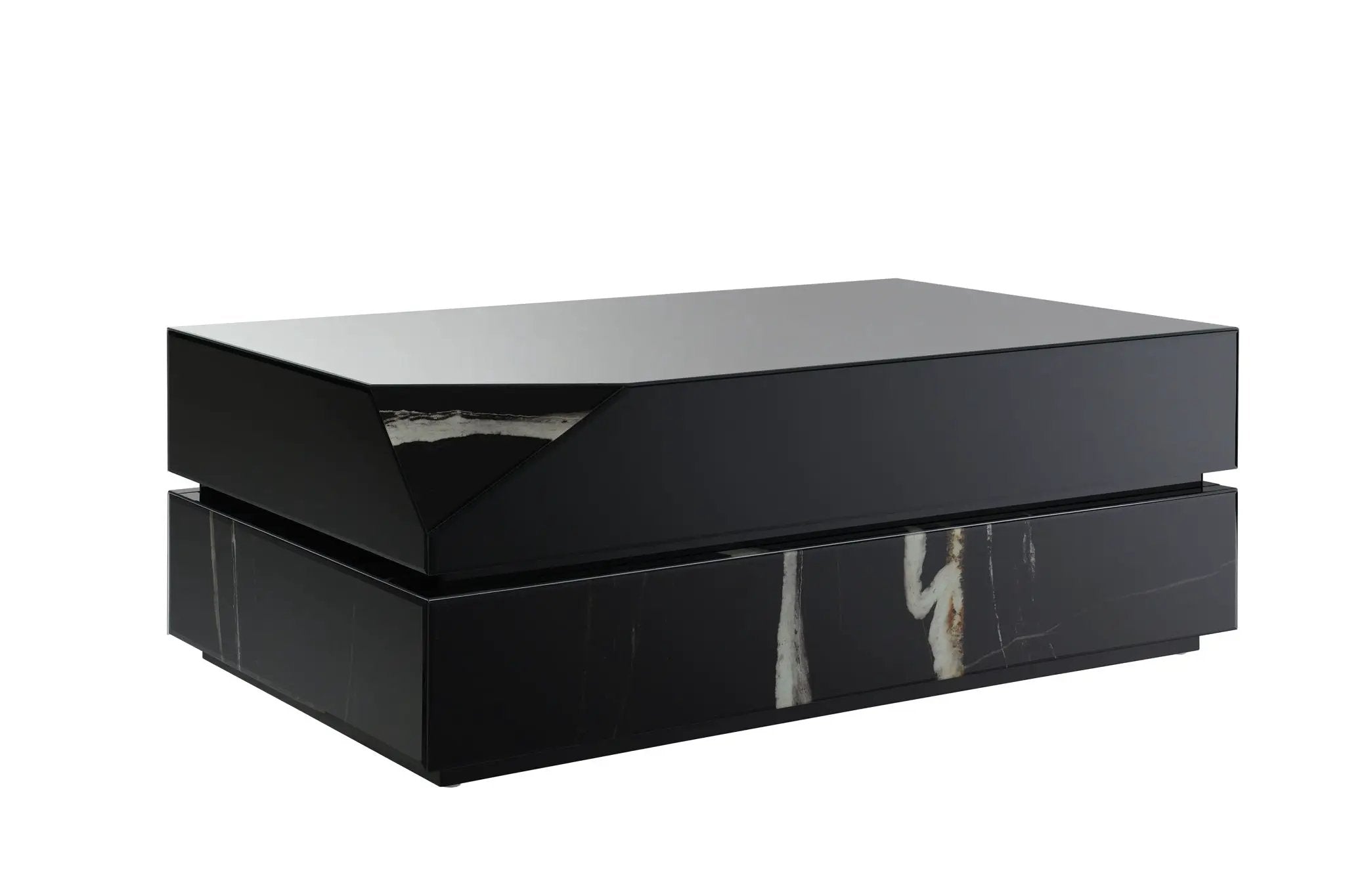 Wenona - Mirrored Coffee Table - Black by Unique Piece Furniture