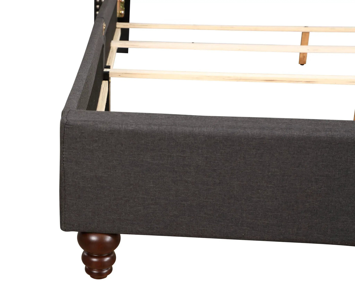 Nailhead Bed Transitional Vibrant by HouseOfZazla