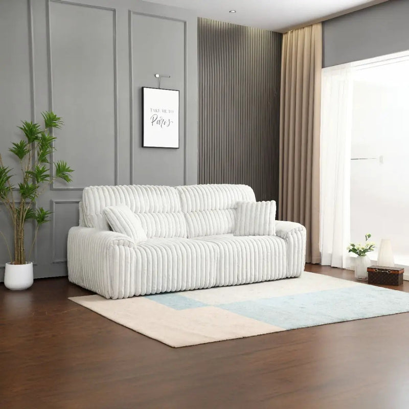 Jaya - Power Motion Sofa With Sleeper & USB Port - Mondo Gray Corduroy by Unique Piece Furniture