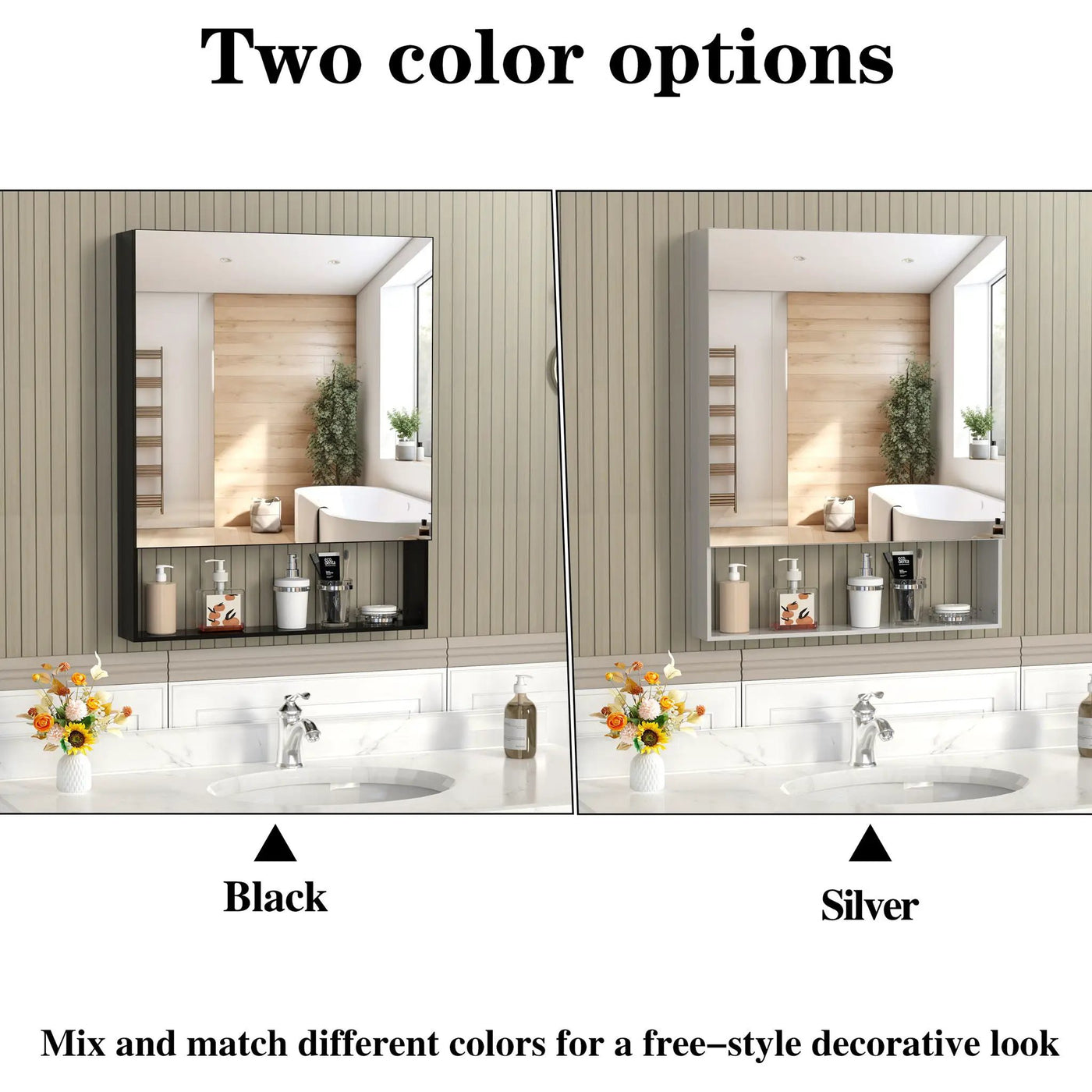 Medicine Cabinet With Mirror For Bathroom by Unique Piece Furniture
