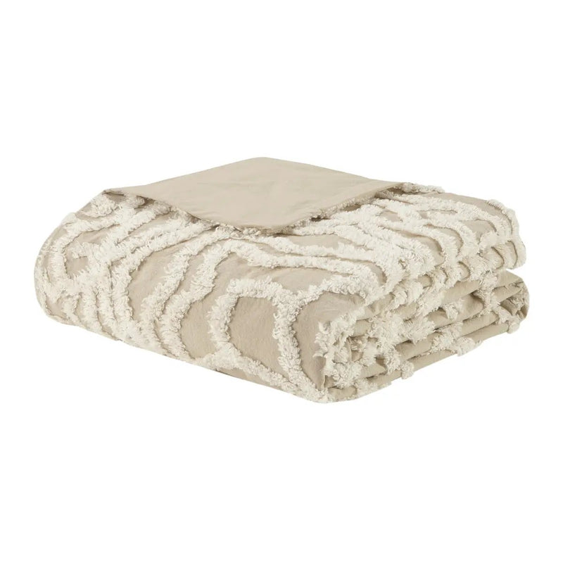 King/Cal King 3 Piece Tufted Cotton Duvet Cover Set by HouseOfZazla