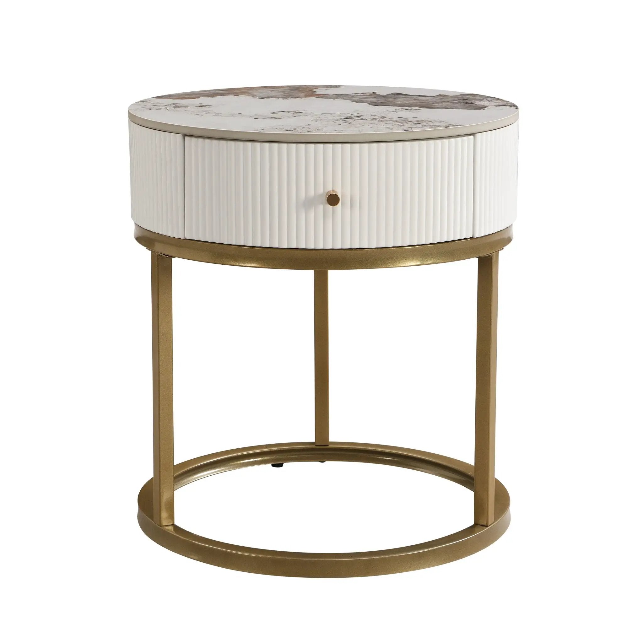 Modern Round Table With Drawers by HouseOfZazla