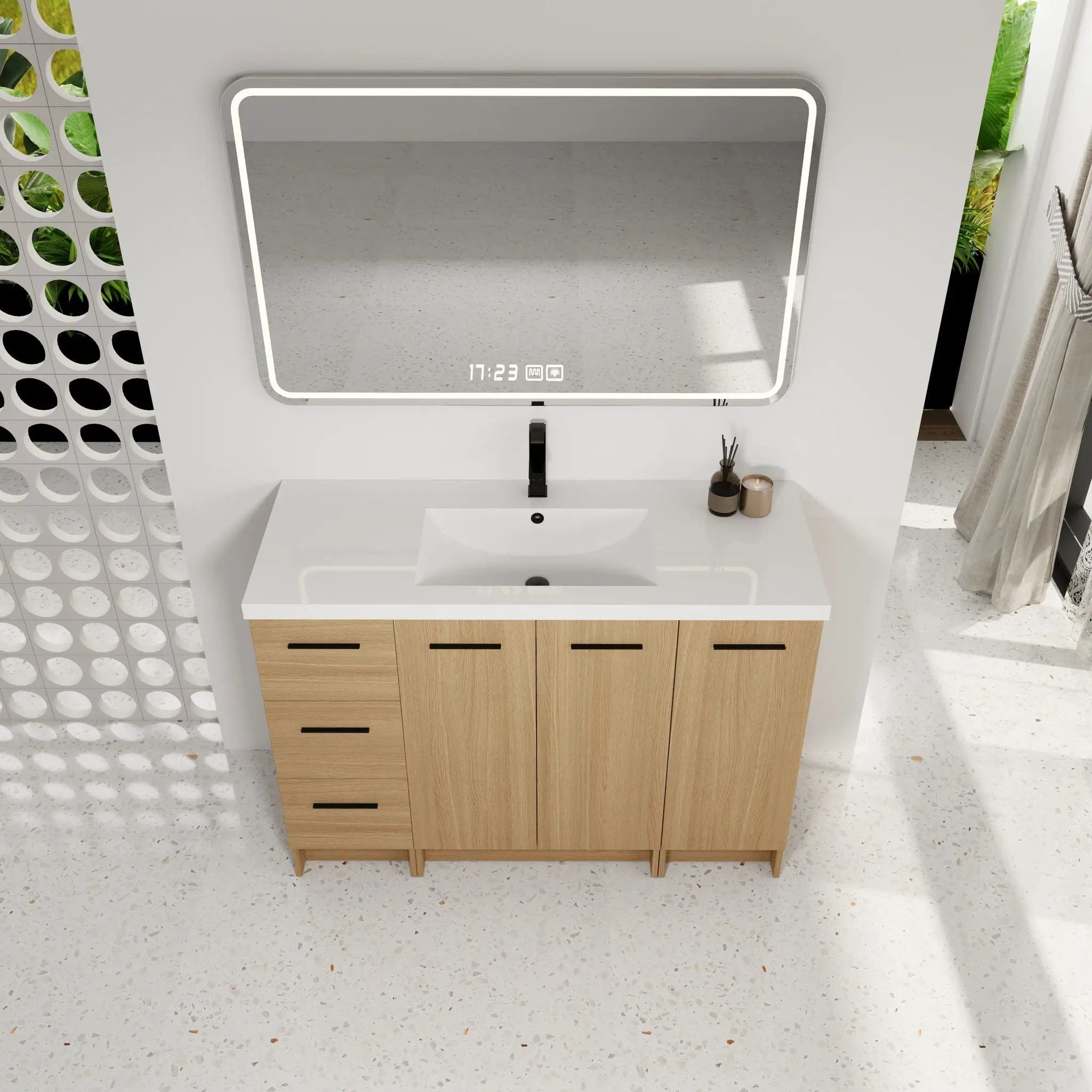 Floating Bathroom Vanity With Sink, Modular Cabinet by Unique Piece Furniture