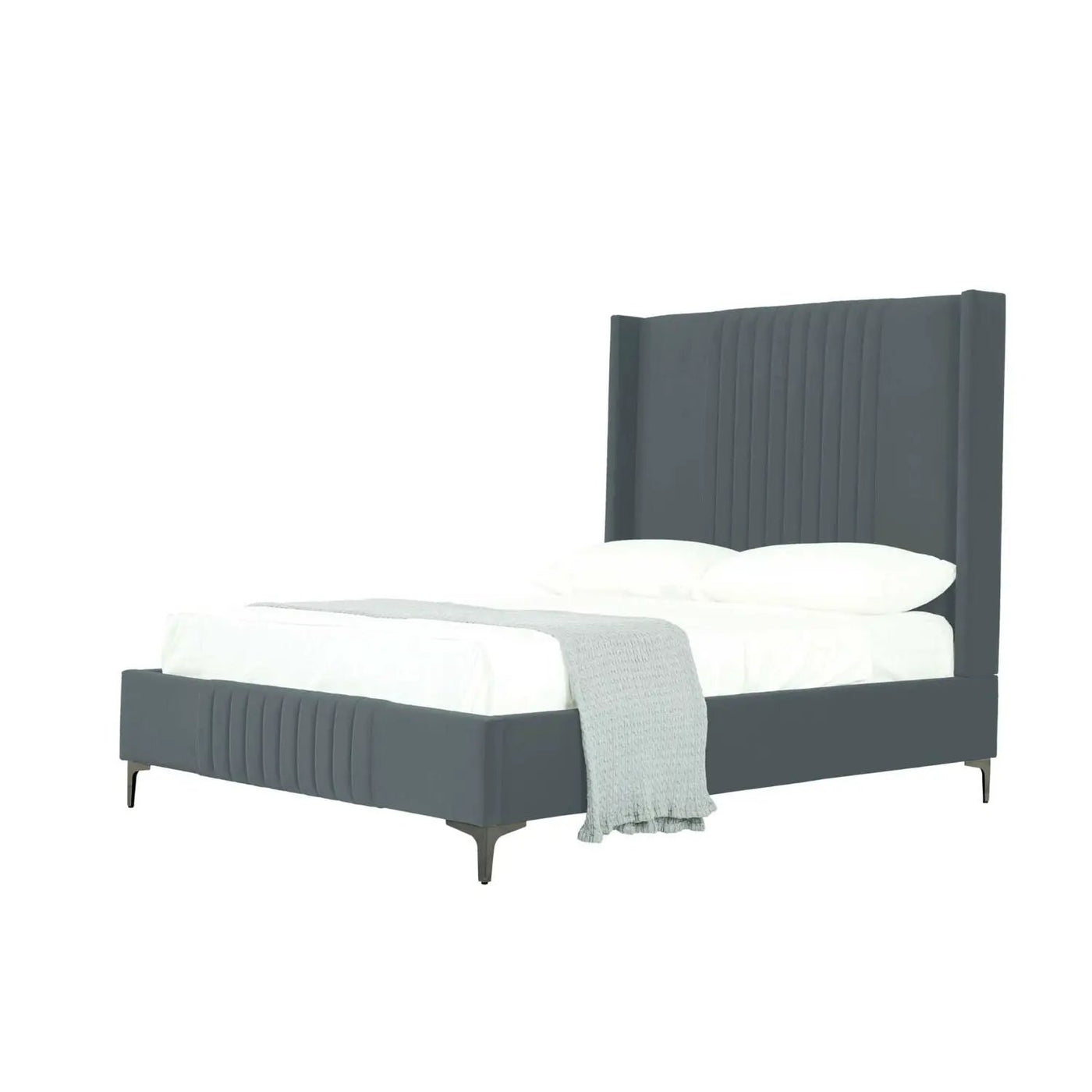 Promenade - Bed With Upholstered Headboard And Slats by HouseOfZazla