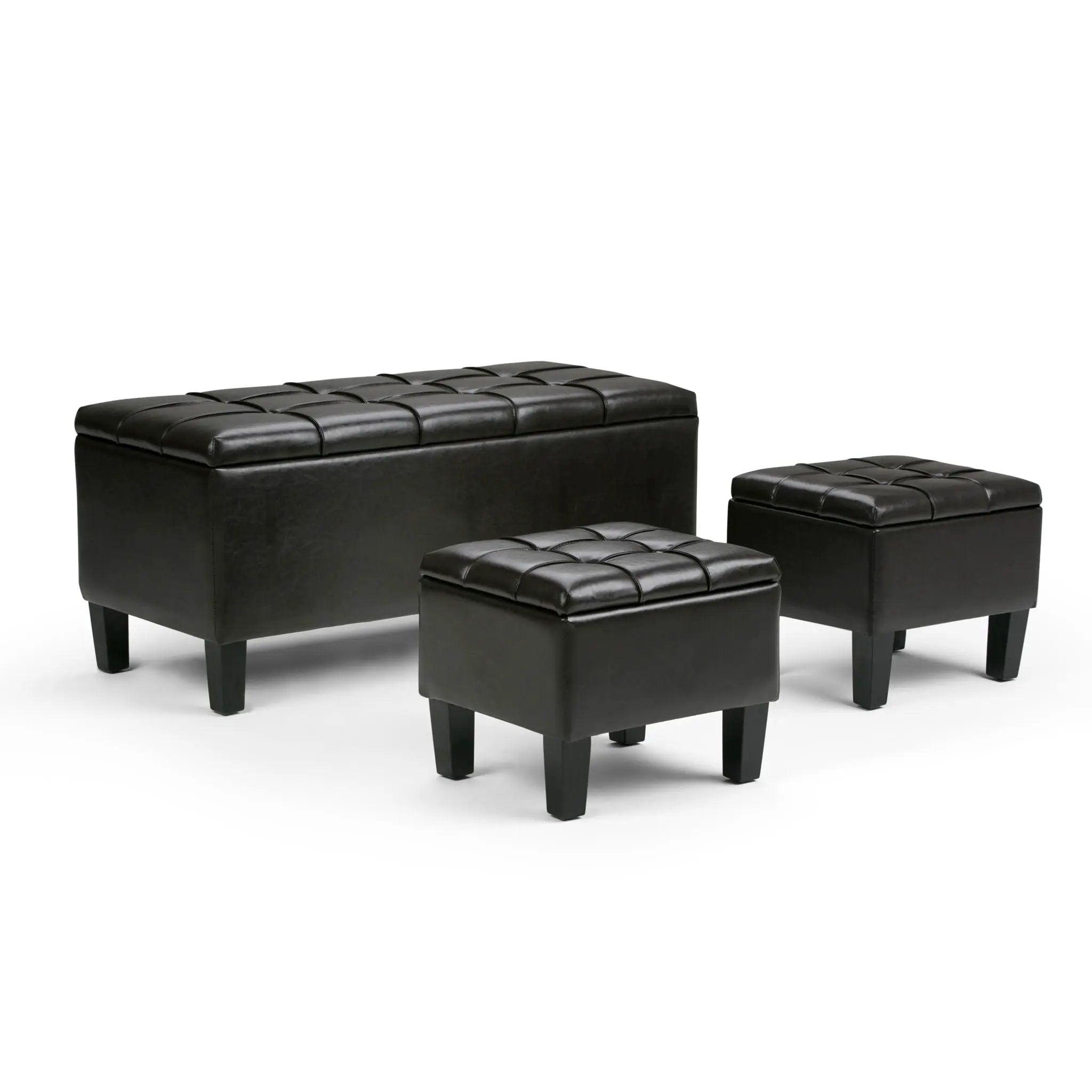 Dover - 3 Piece Storage Ottoman Contemporary Design by Unique Piece Furniture
