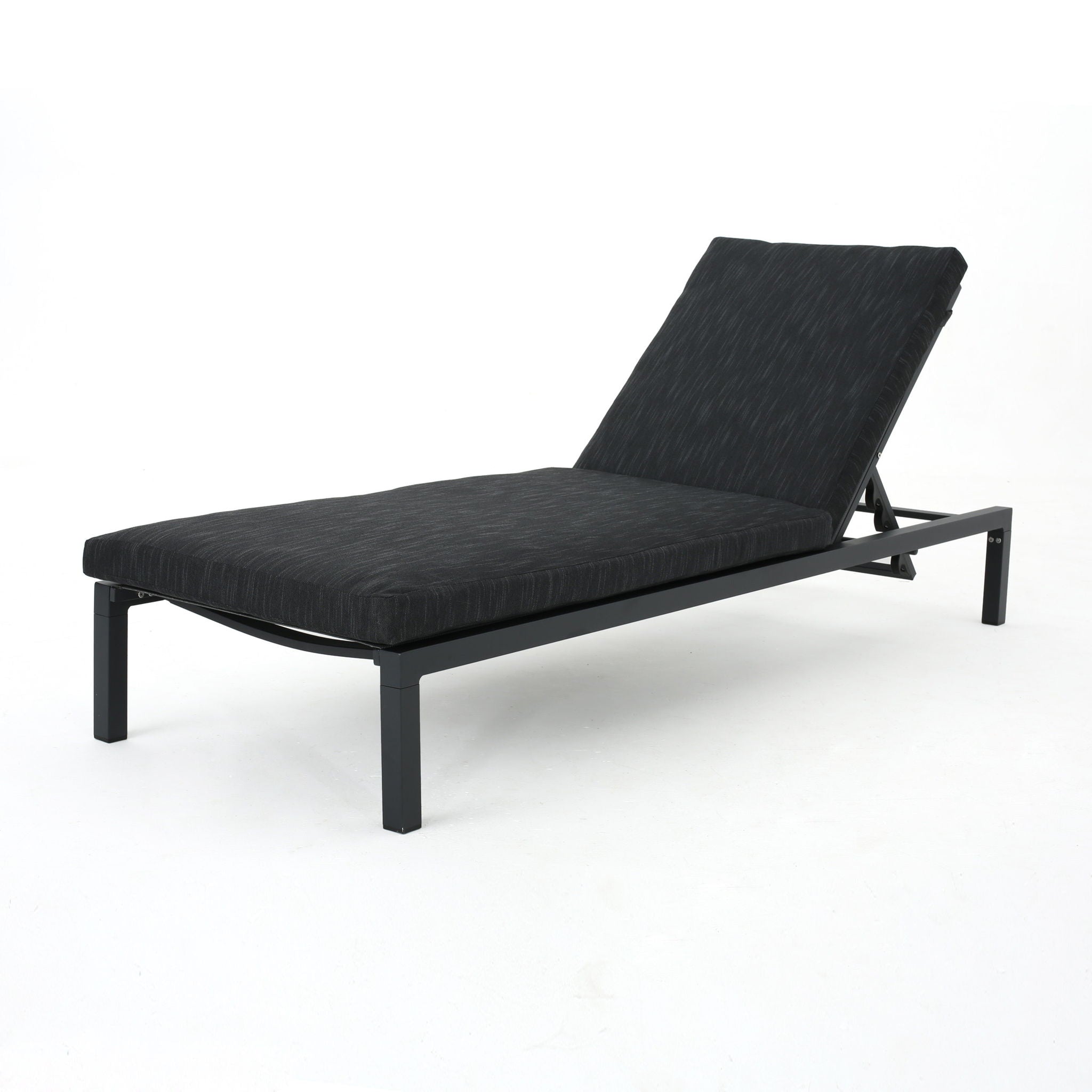 Modern Chaise Lounge With Water Resistant Fabric Cushions by HouseOfZazla