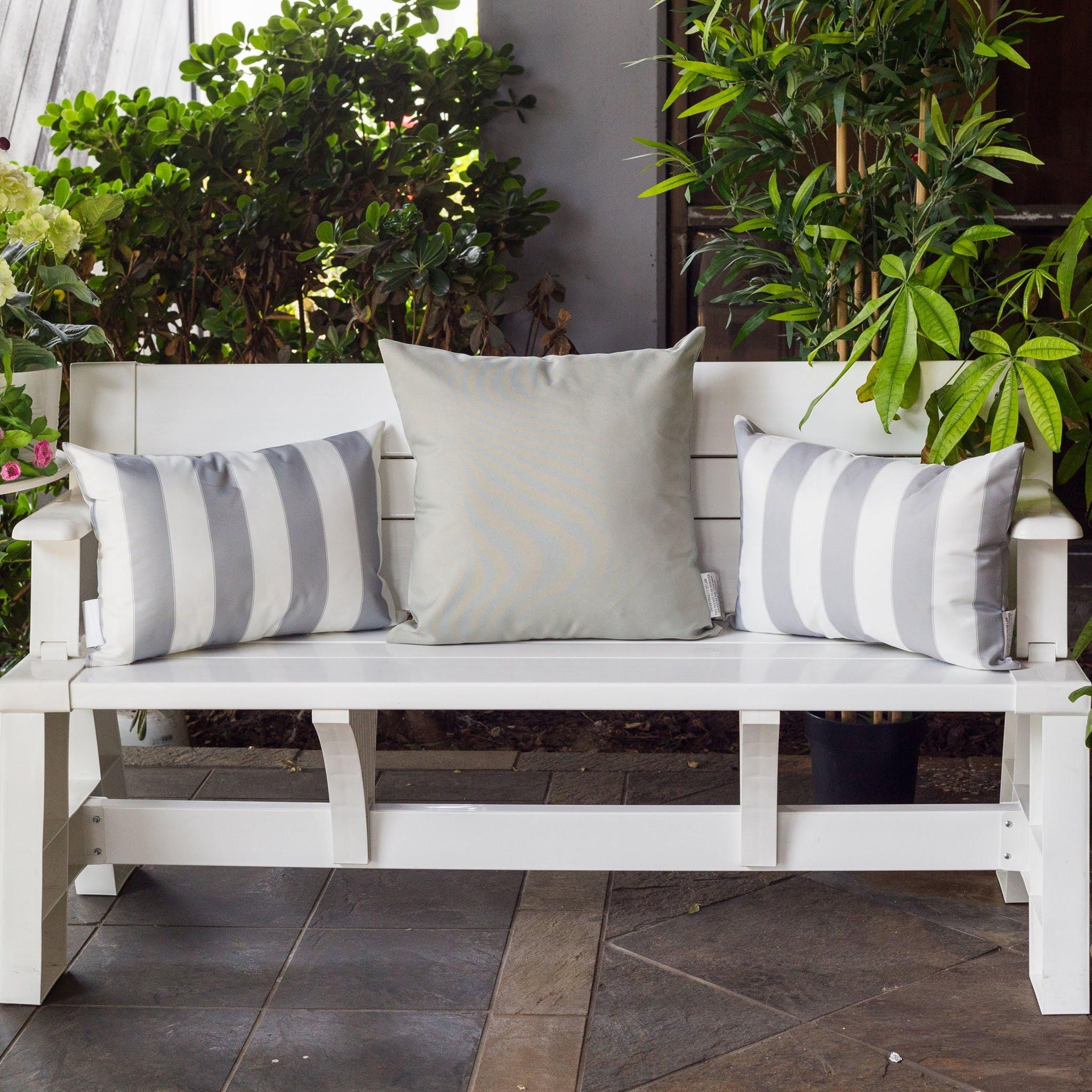 Horizon Stripe Pillow Outdoor & Indoor by HouseOfZazla
