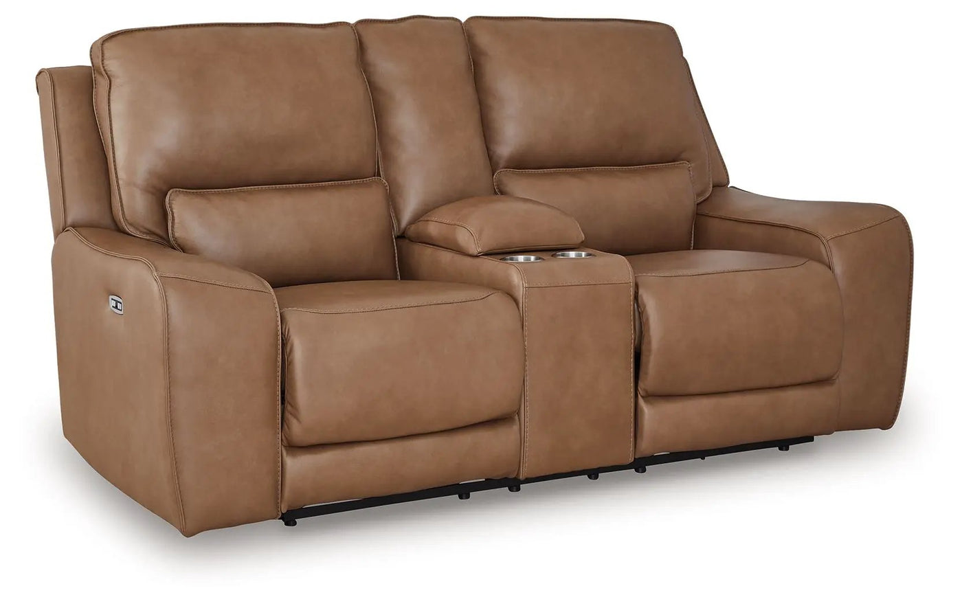 DeepWakes - Power Reclining Loveseat / Console / Adjustable Headrest by Unique Piece Furniture