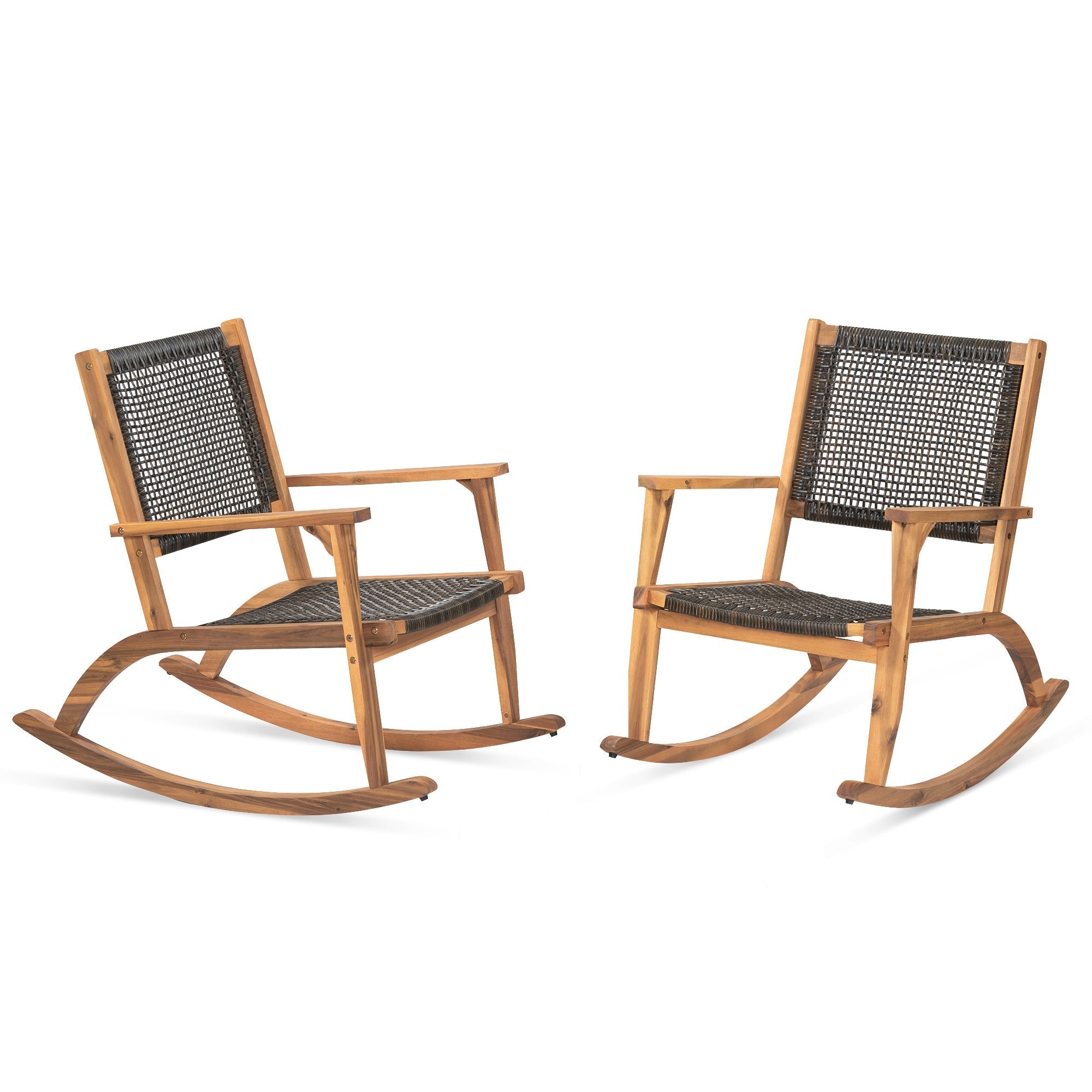 Go 2 Pieces Patio Rocking Chair Set by HouseOfZazla