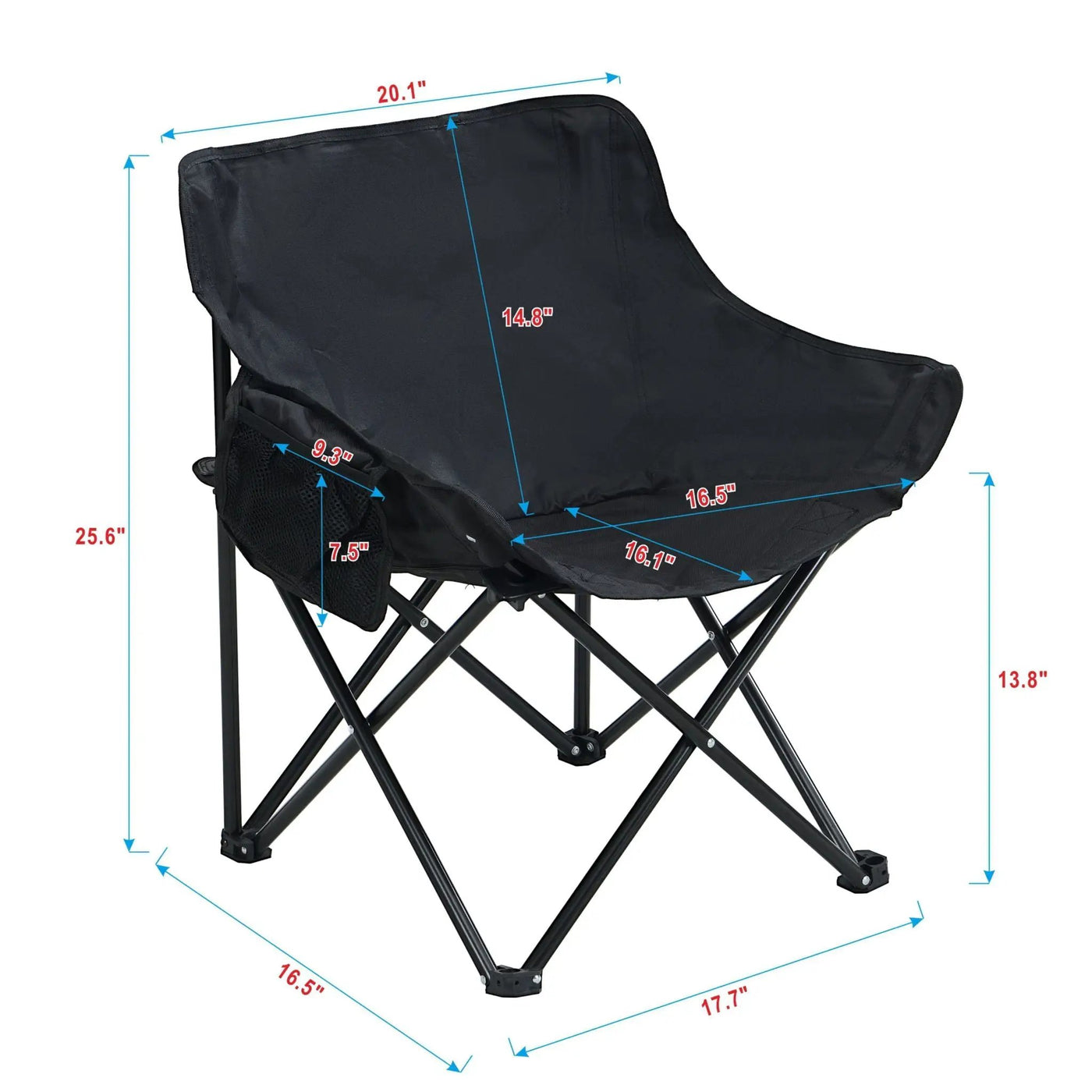 Portable Folding Camping Chairs With Carry Bag (Set of 2) by HouseOfZazla
