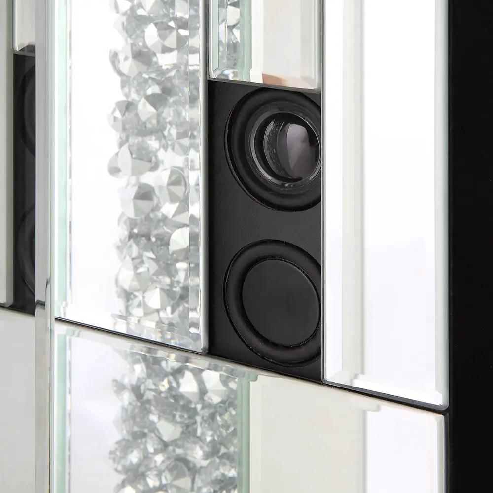 Noralie - 47" Fireplace With Bluetooth - Mirrored & Faux Diamonds by Unique Piece Furniture