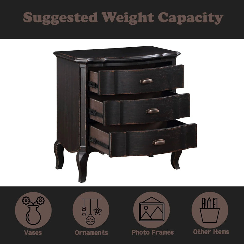 Chelmsford Nightstand, Classic And Modern Design by HouseOfZazla