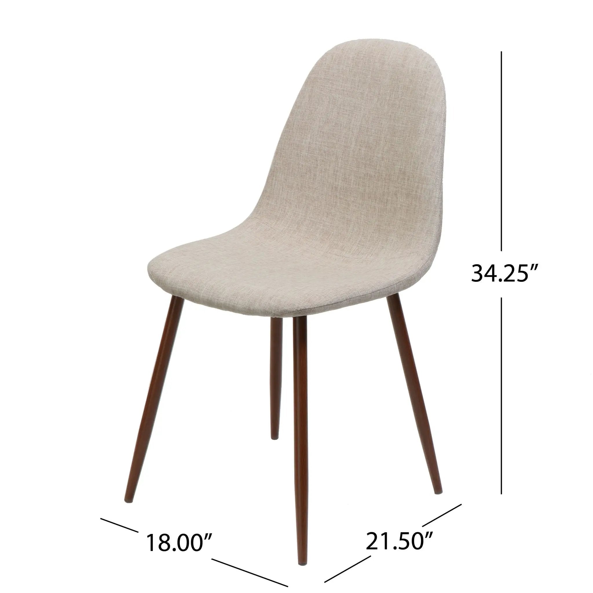 Elegant Dining Chair Set With Fabric by HouseOfZazla